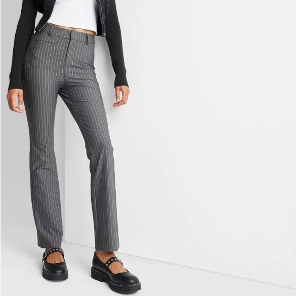 Pinstripe Gray Trousers